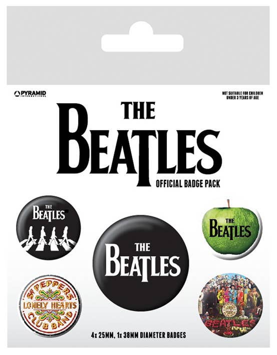 The Beatles (White) Badge Pack