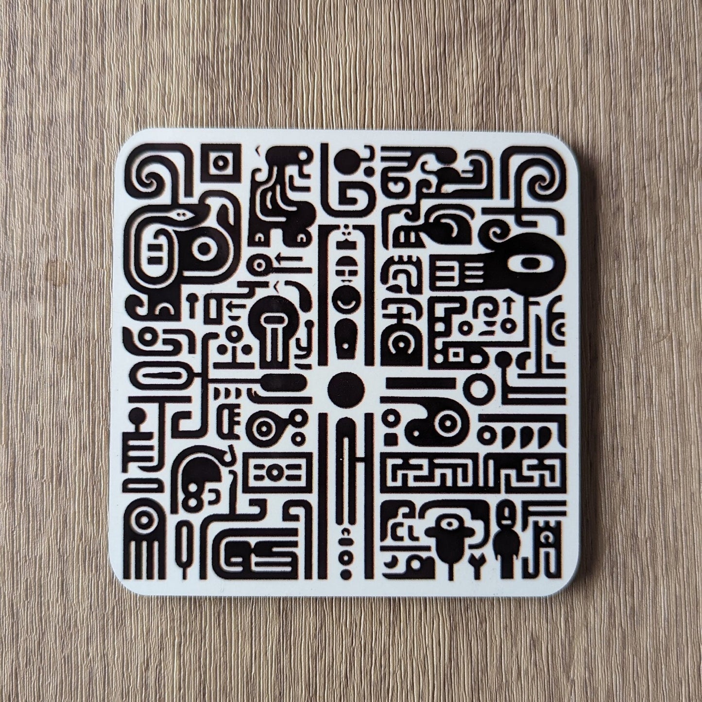 Sgraffito Graffiti – Set of 4 Coasters with Urban Edge