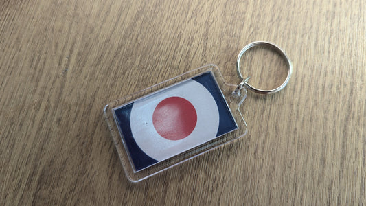Mod RAF Roundel Slipmat – 7"/12" Vinyl Turntable Mat + FREE Matching Keyring