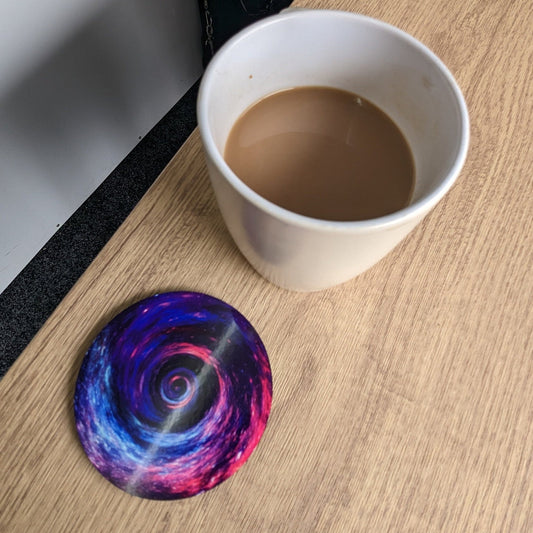 Galaxy Coaster – Swirling Vortex Design