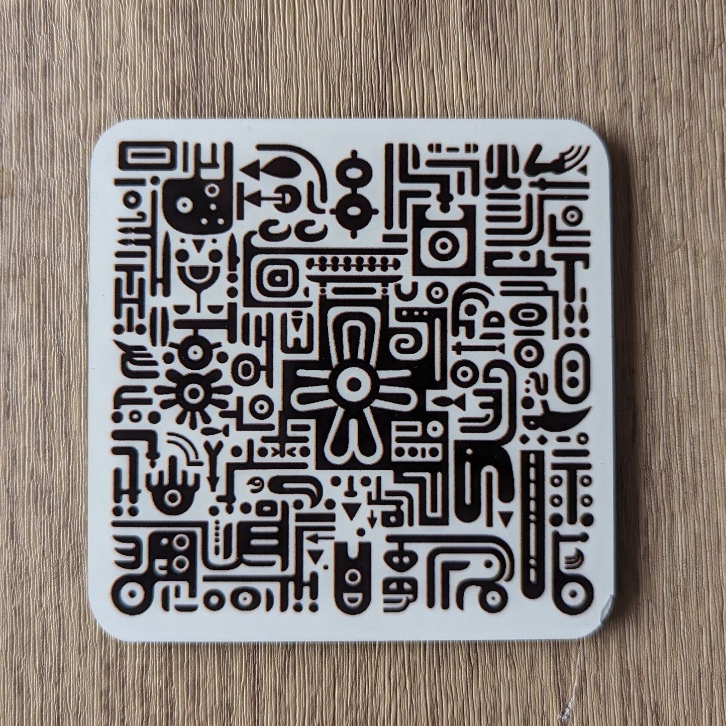 Sgraffito Graffiti – Set of 4 Coasters with Urban Edge