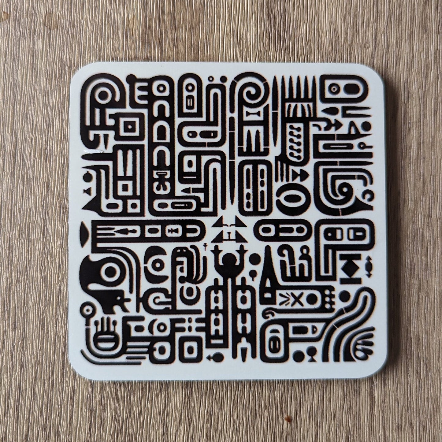 Sgraffito Graffiti – Set of 4 Coasters with Urban Edge