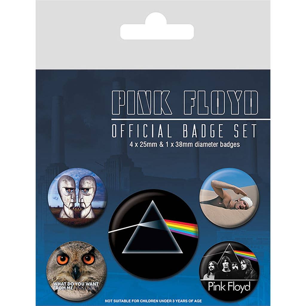Pink Floyd Official Badge set.