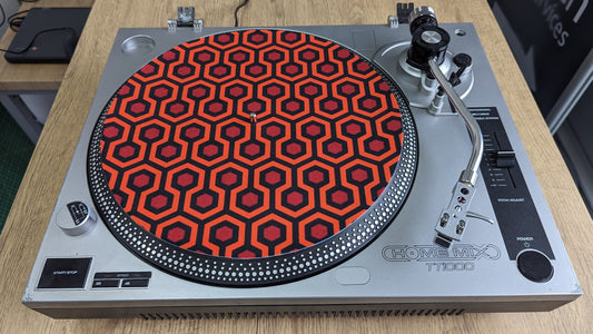 The Overlook Slipmat - 7 & 12 inch LP Vinyl DJ Pro Turntable Slip Mat Record Player Technics 1210 DJ Turntablist