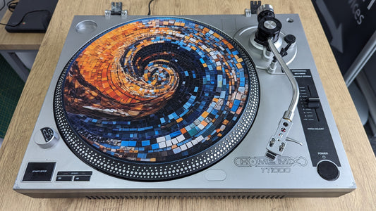 TileWave Slipmat - 7 & 12 inch LP Vinyl DJ Pro Turntable Slip Mat Record Player Technics 1210 DJ Turntablist