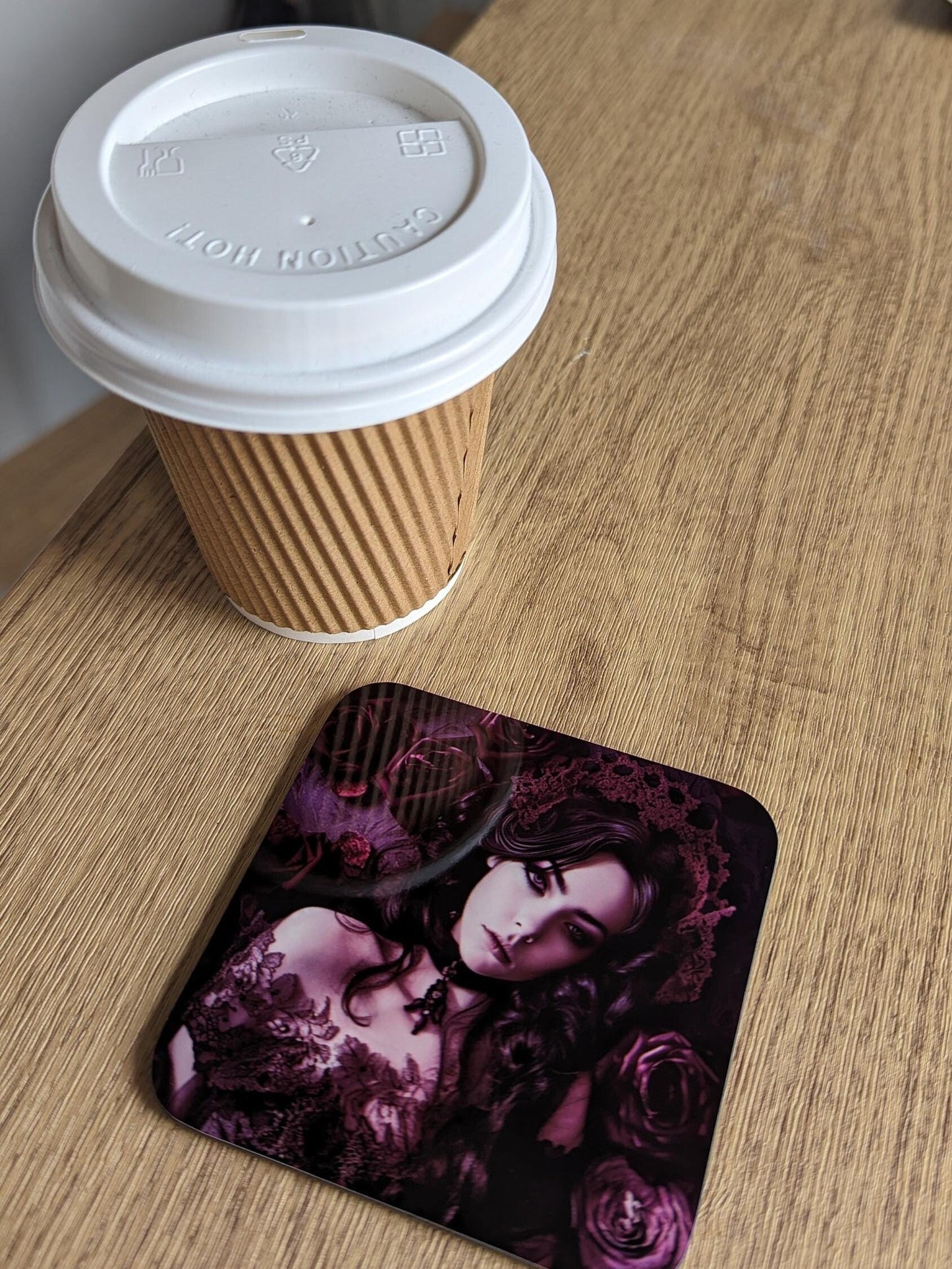 Victorian Gothic: Ladies at Rest – Set of 4 Coasters (Oil-Painted Effect)