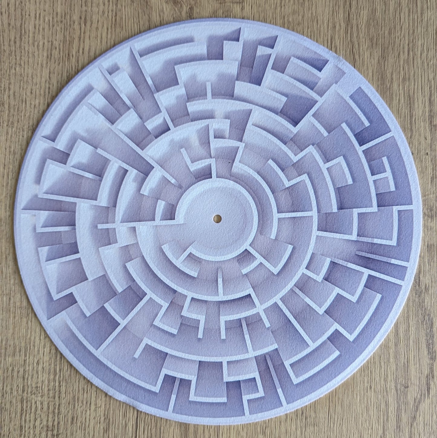 The Circular Maze Slipmat - 7 & 12 inch LP Vinyl DJ Pro Turntable Slip Mat Record Player Technics 1210 DJ Turntablist