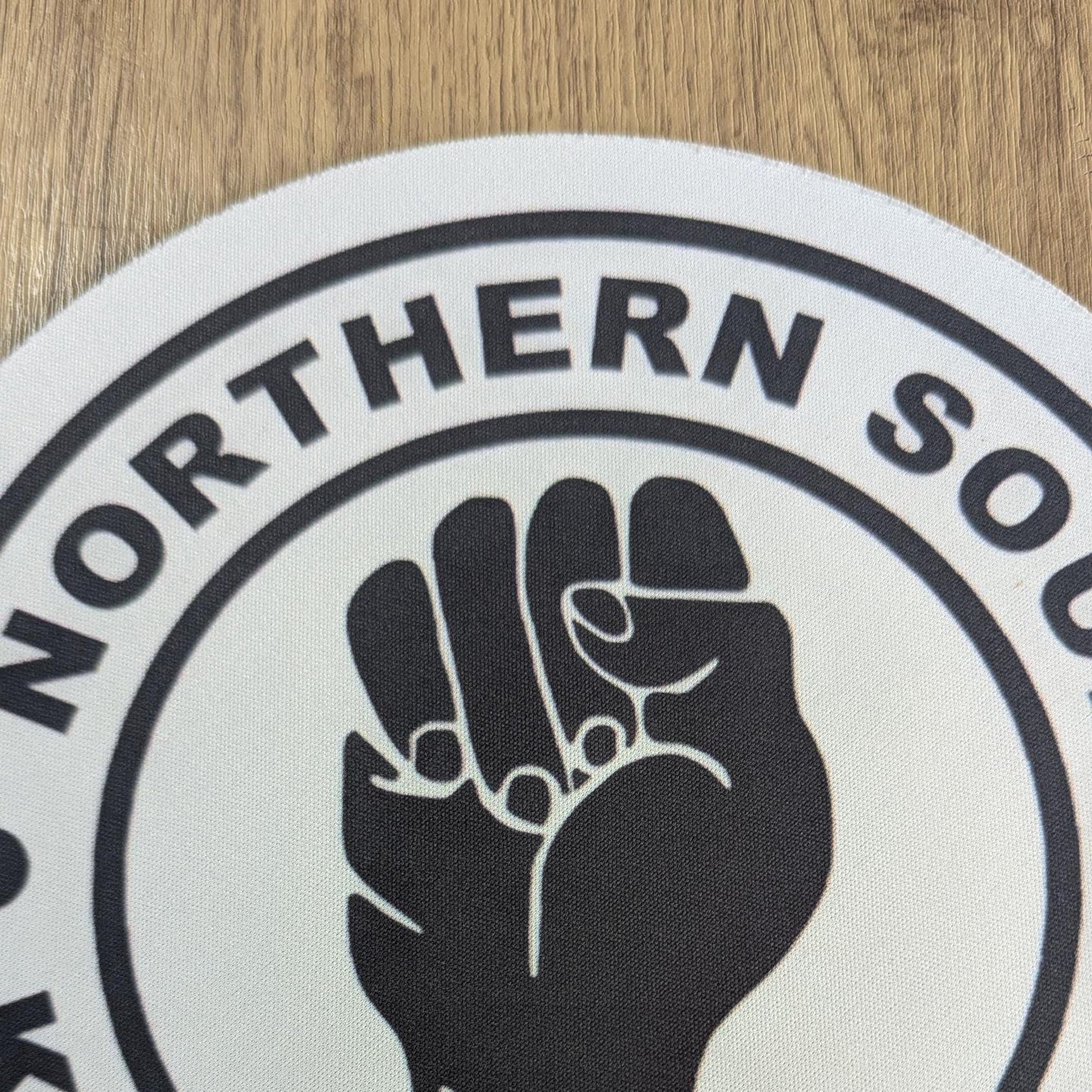Northern Soul - Keep the Faith Circular Mouse Pad - Round Computer Mat - Desktop mousepad -  Computer Gift - Northern Soul Gift