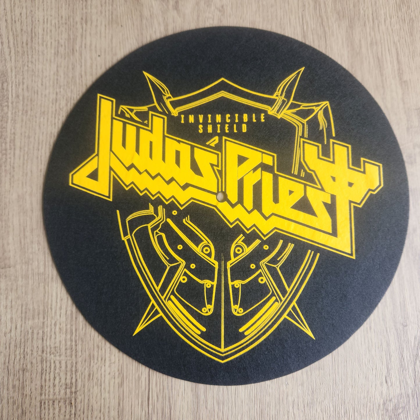 Official Judas Priest Turntable Slipmat : Invincible Shield