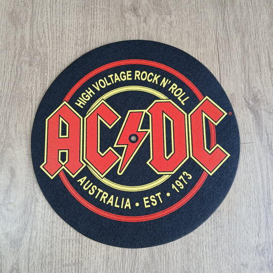 Official AC/DC Slipmat – High Voltage Rock ‘n’ Roll Turntable Mat