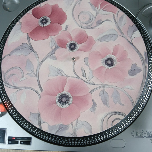 Pink Poppies Watercolour Slipmat – Cottage Core Aesthetic