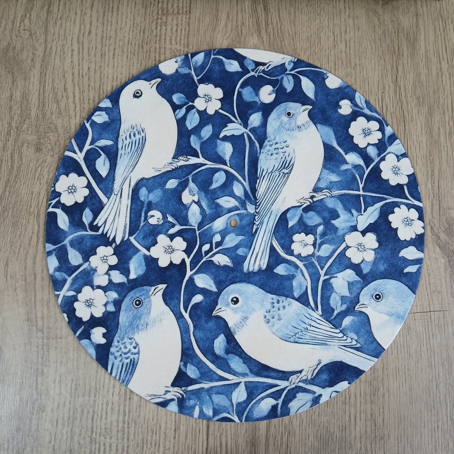 Blue Birds Botanical Slipmat – Cottage Garden Bloom