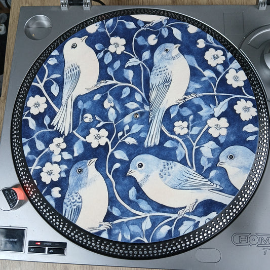 Blue Birds Botanical Slipmat – Cottage Garden Bloom