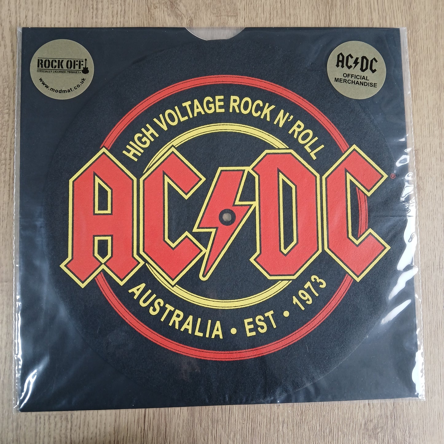 Official AC/DC Slipmat – High Voltage Rock ‘n’ Roll Turntable Mat