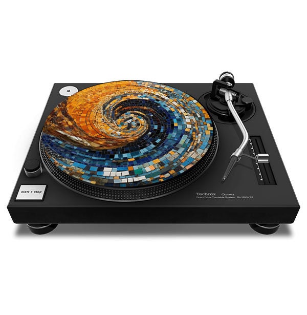 TileWave Slipmat - 7 & 12 inch LP Vinyl DJ Pro Turntable Slip Mat Record Player Technics 1210 DJ Turntablist
