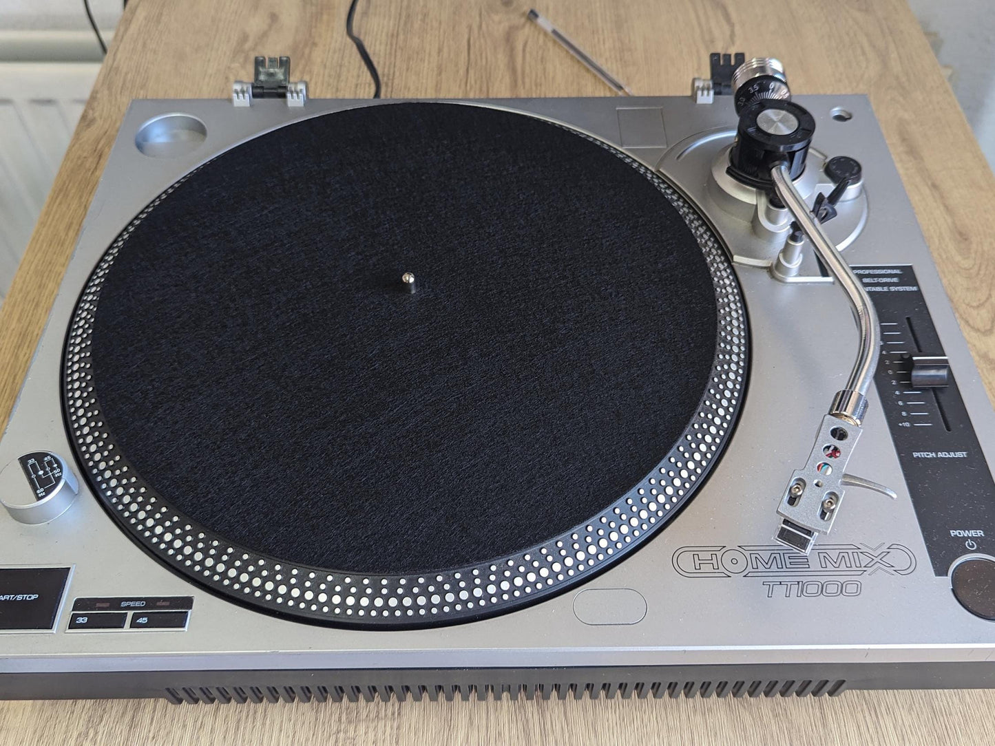 Pure Black Felt Slipmat – 12" Vinyl Turntable Mat