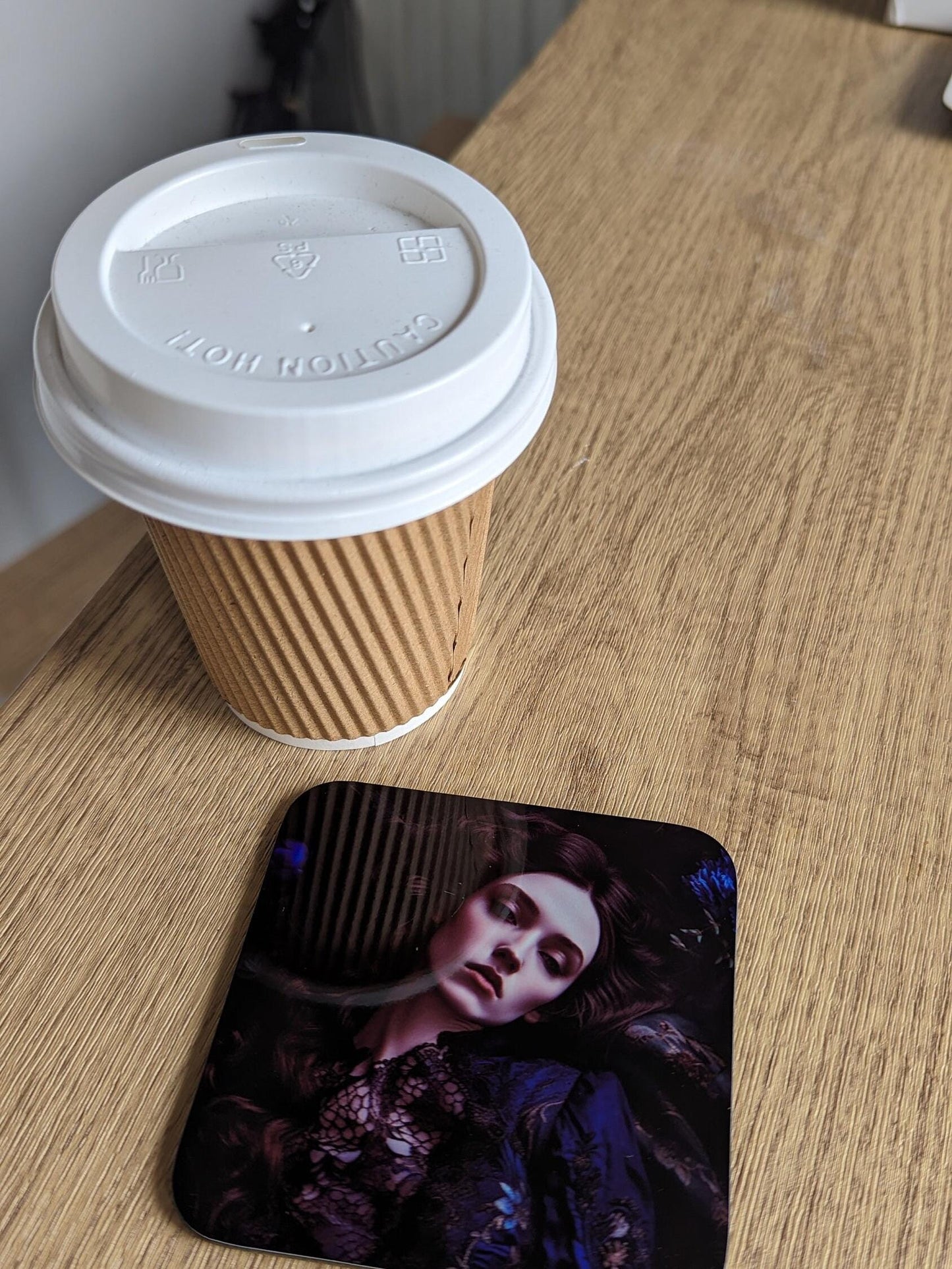 Victorian Gothic: Ladies at Rest – Set of 4 Coasters (Oil-Painted Effect)