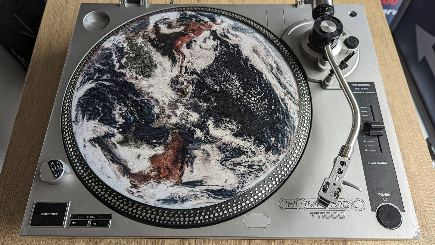 The Earth Slipmat – 7"/12" Vinyl Turntable Mat