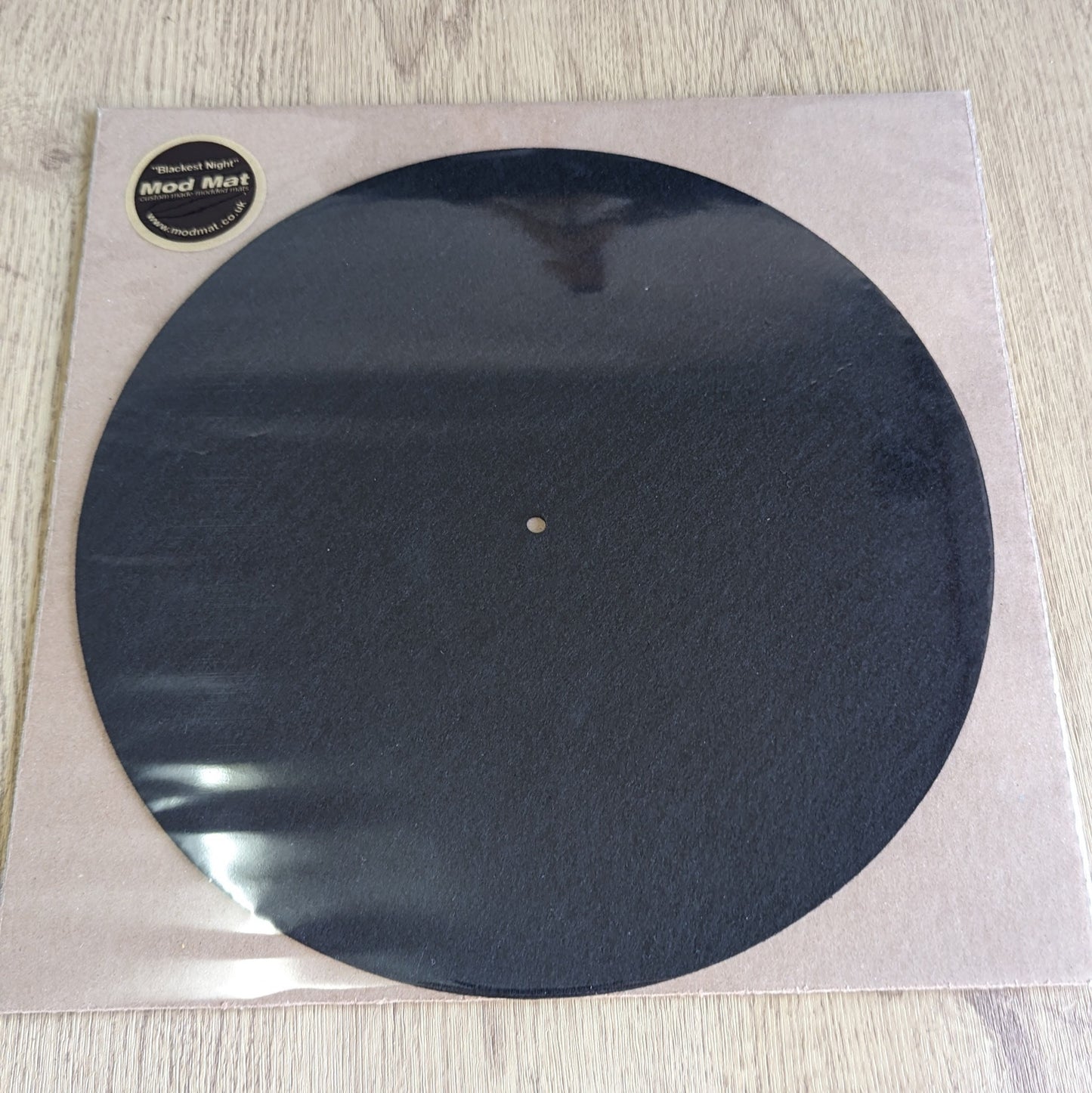 Pure Black Felt Slipmat – 12" Vinyl Turntable Mat