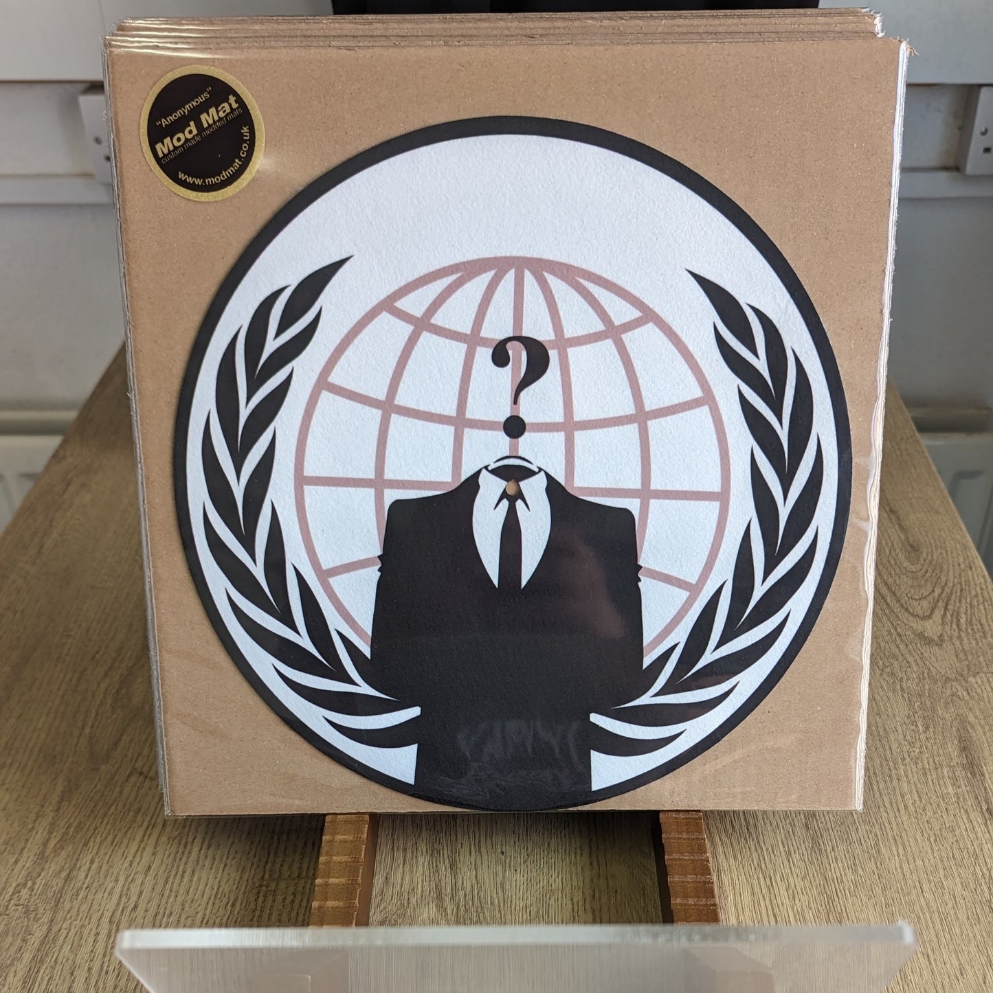 Anonymous Slipmat - 7 & 12 inch  LP Vinyl DJ Pro Turntable Slip Mat Record Player Technics 1210 DJ Turntablist