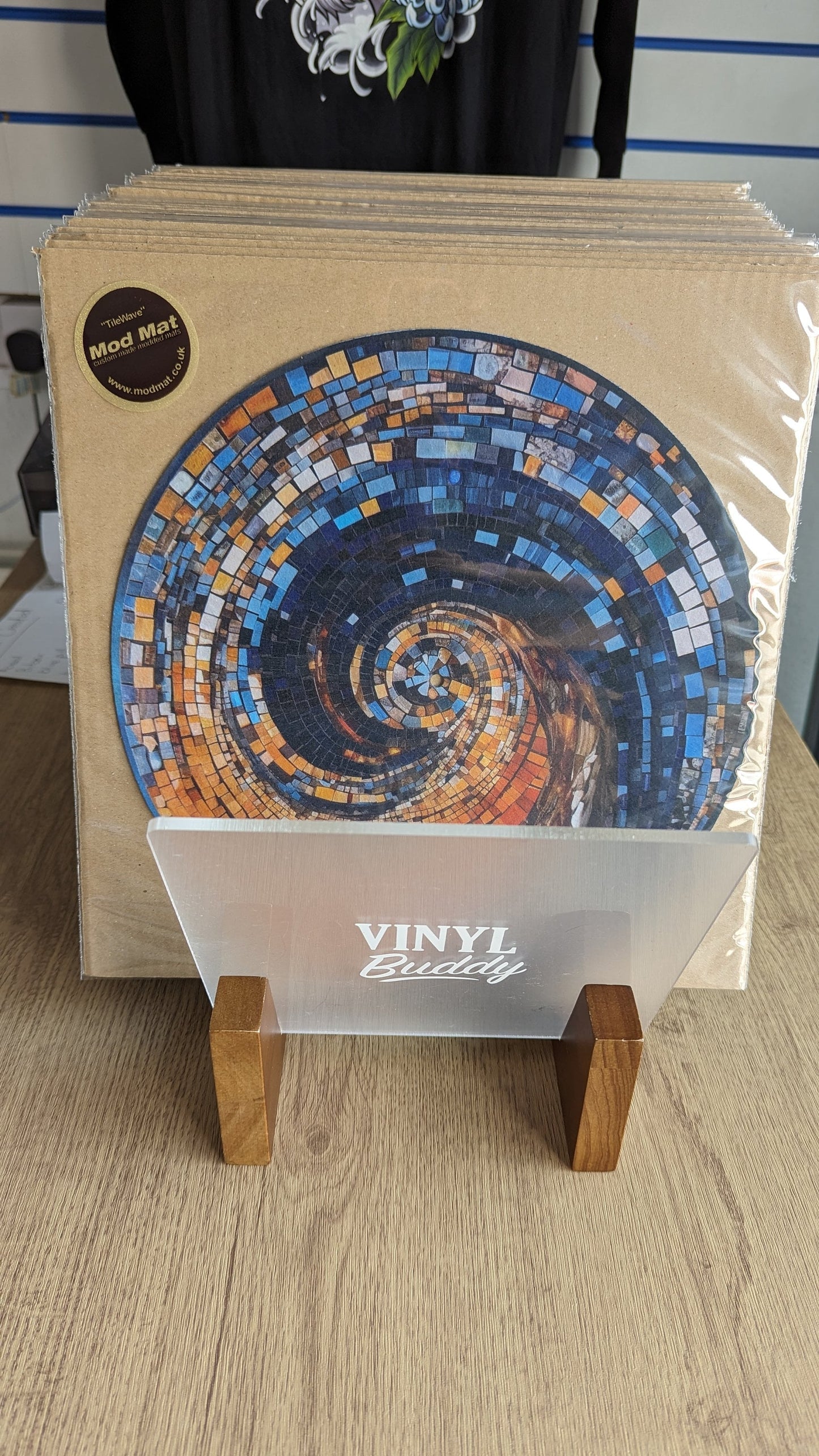 TileWave Slipmat - 7 & 12 inch LP Vinyl DJ Pro Turntable Slip Mat Record Player Technics 1210 DJ Turntablist