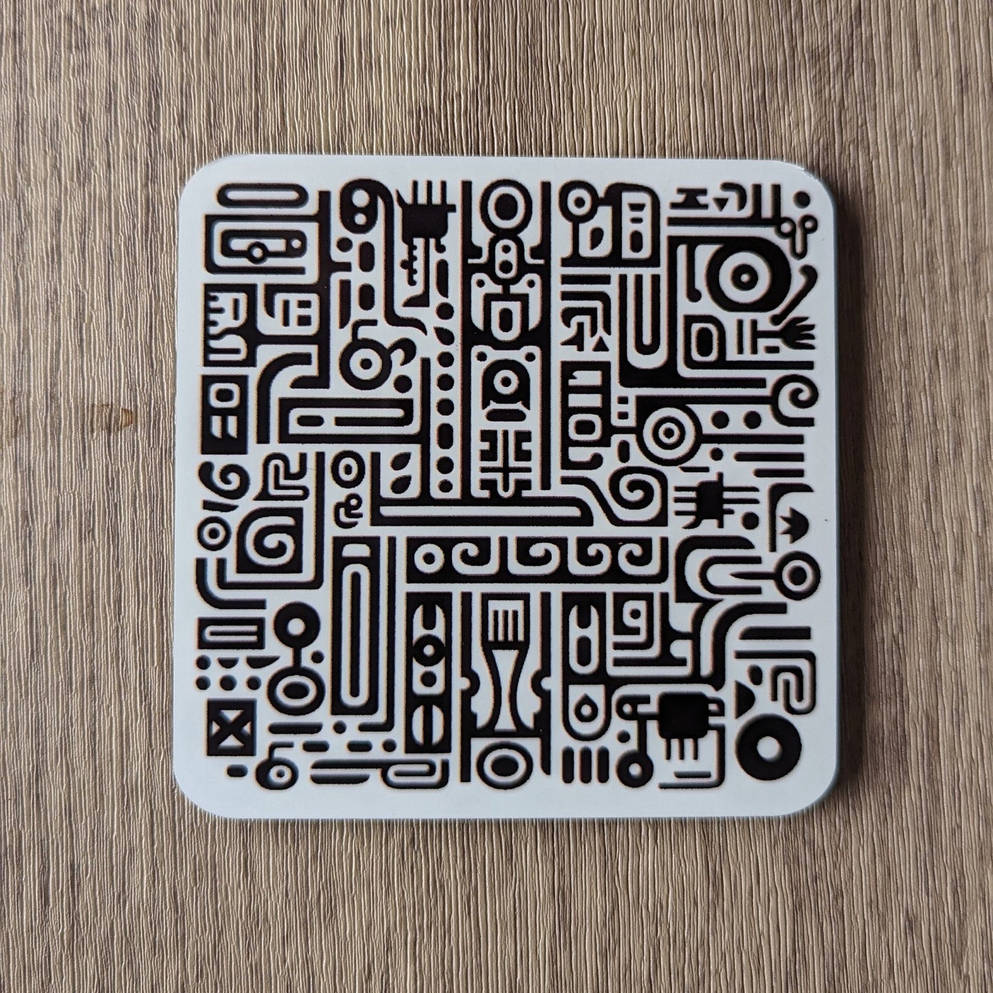 Sgraffito Graffiti – Set of 4 Coasters with Urban Edge