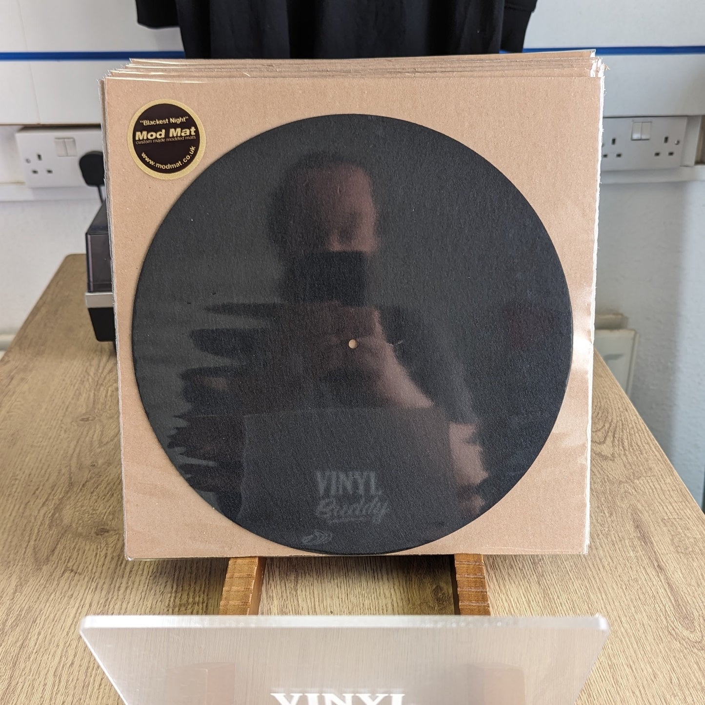 Pure Black Felt Slipmat – 12" Vinyl Turntable Mat