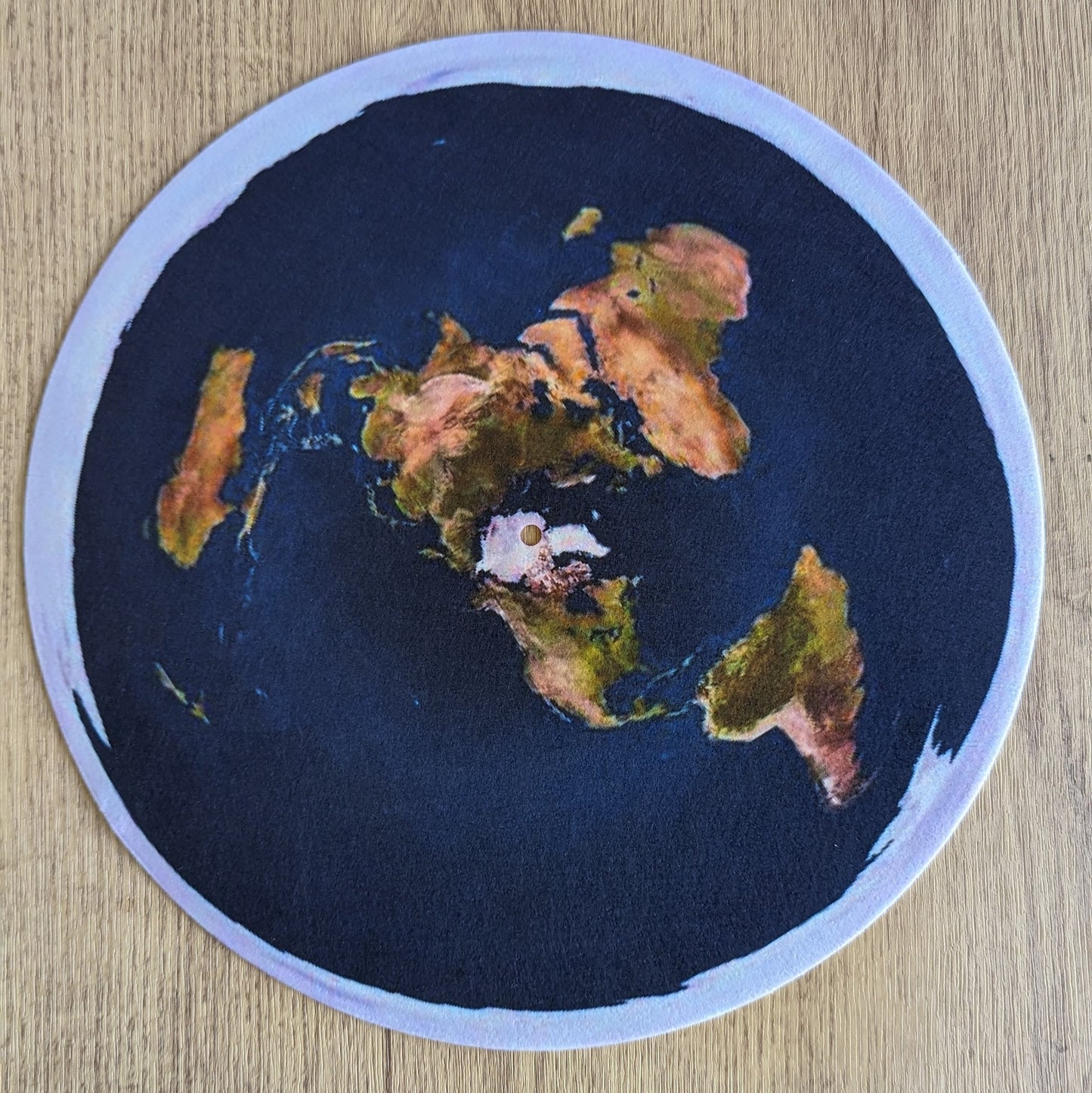 The Flat Earth Slipmat – 7"/12" Vinyl Turntable Mat