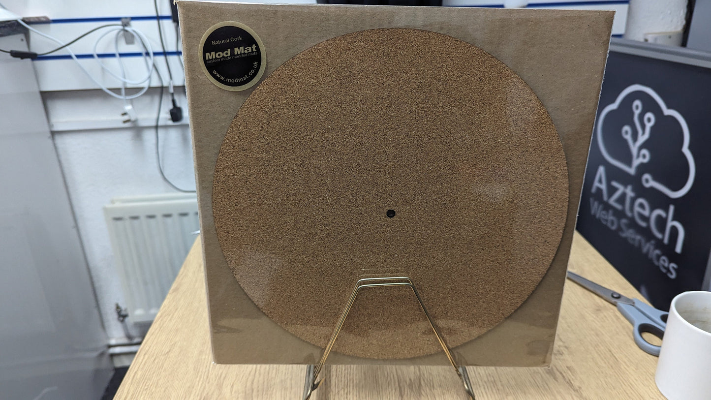 Pure CORK Slipmat - 12-inch Vinyl DJ Pro Turntable Slip Mat Record Player Technics 1210  Turntablist