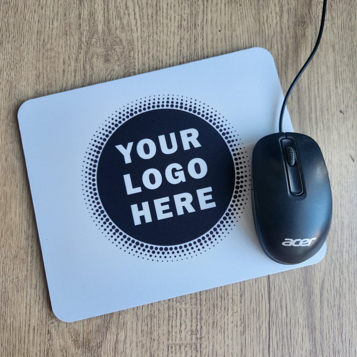 Custom Mouse Mat / Mousepad – Personalised Round or Square Desk Mat