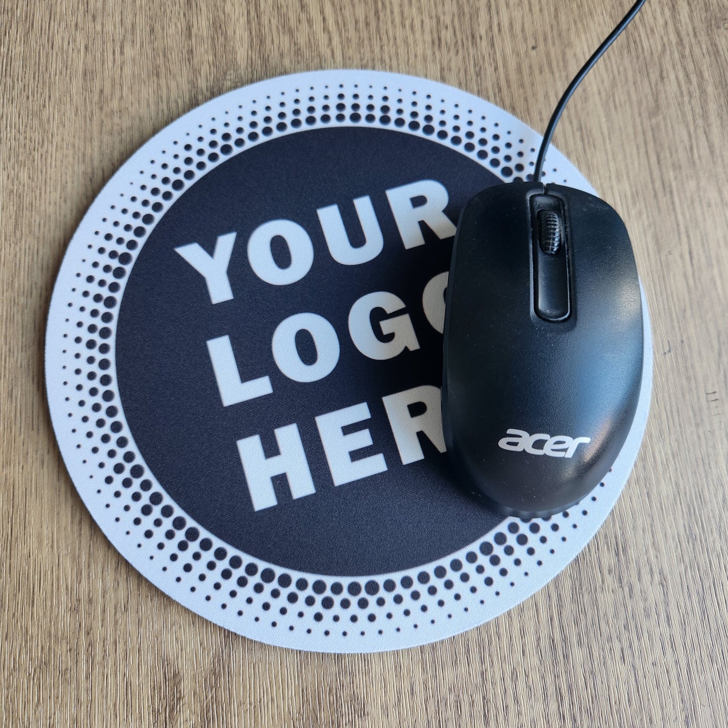 Custom Mouse Mat / Mousepad – Personalised Round or Square Desk Mat