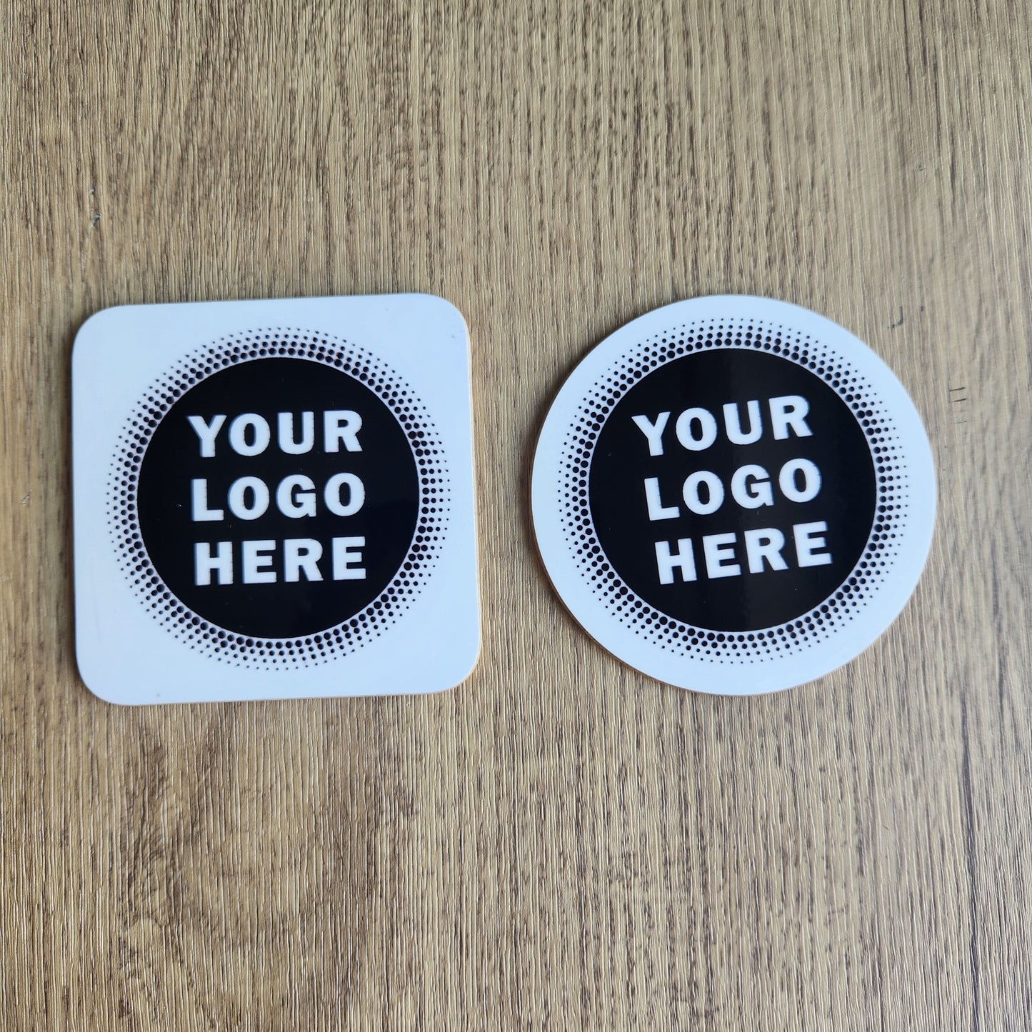 Custom Drinks Coasters – Set of 4 Personalised with your logo or artwork