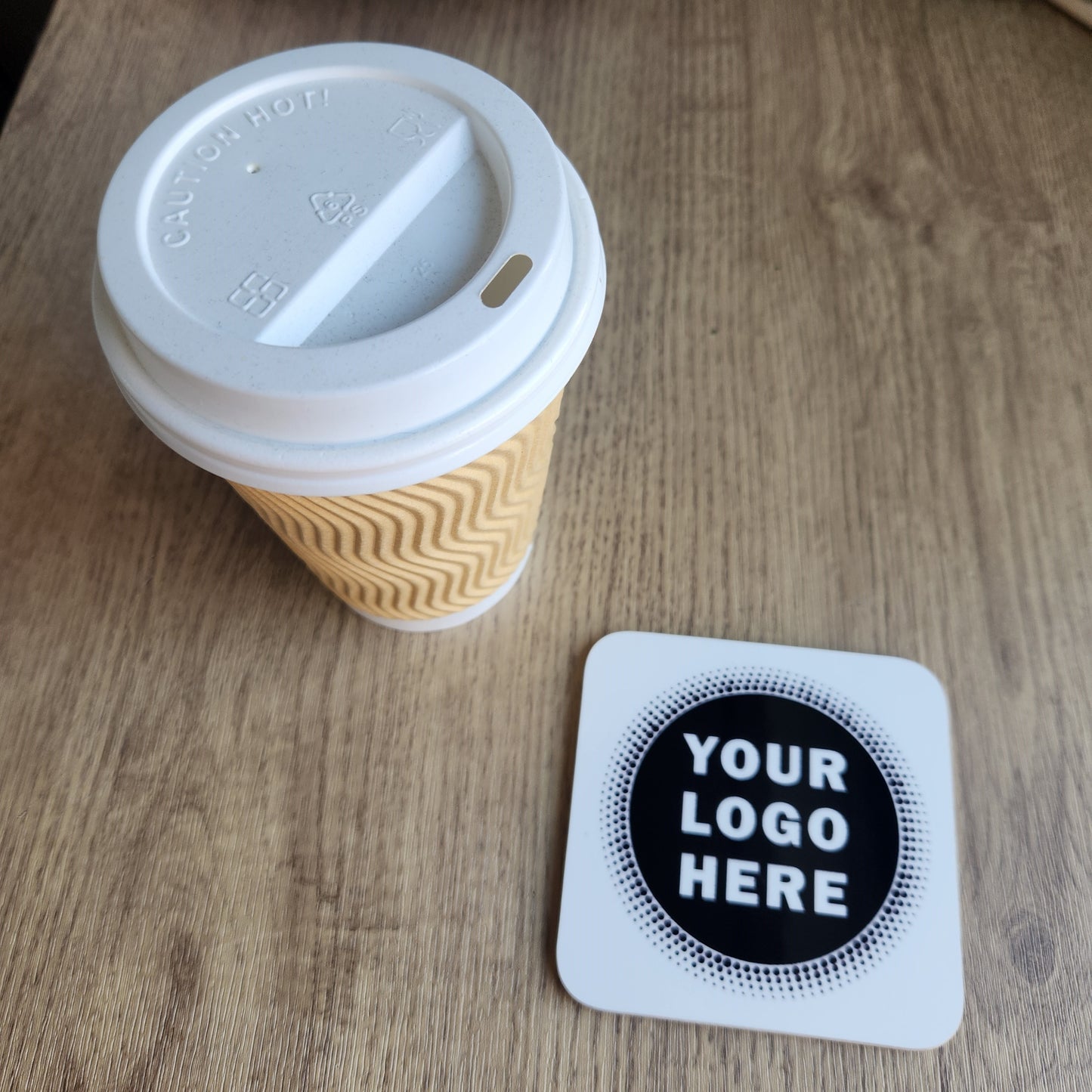 Custom Drinks Coasters – Set of 4 Personalised with your logo or artwork