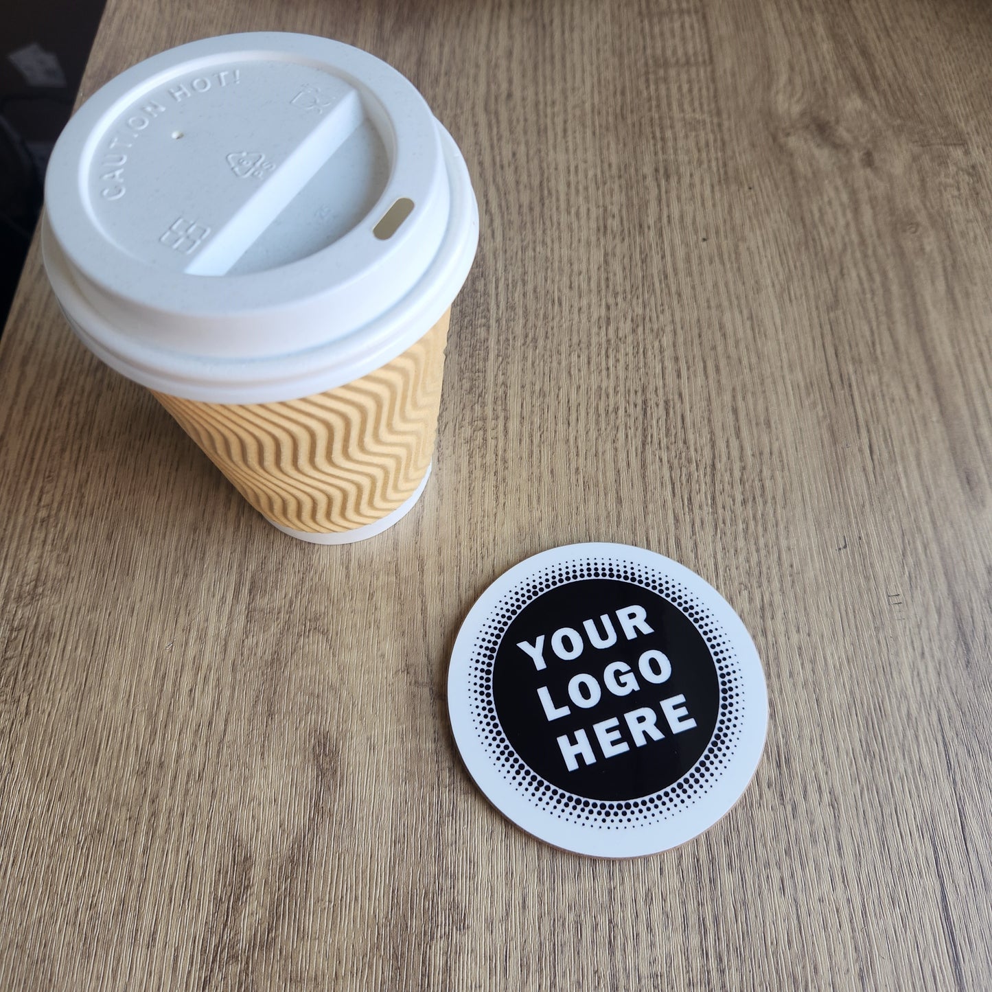 Custom Drinks Coasters – Set of 4 Personalised with your logo or artwork